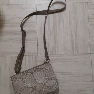 Snake skin beauty bag